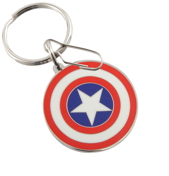 Marvel Captain America Shield Enamel Key Chain