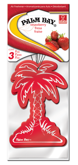 PlastiColor Palm Bay Air Freshener Strawberry Scent