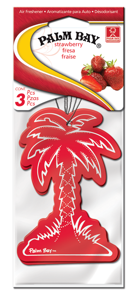 PlastiColor Palm Bay Air Freshener Strawberry Scent
