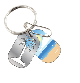 PlastiColor Palm Tree Key Chain