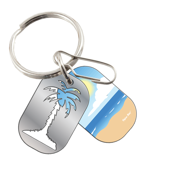 PlastiColor Palm Tree Key Chain