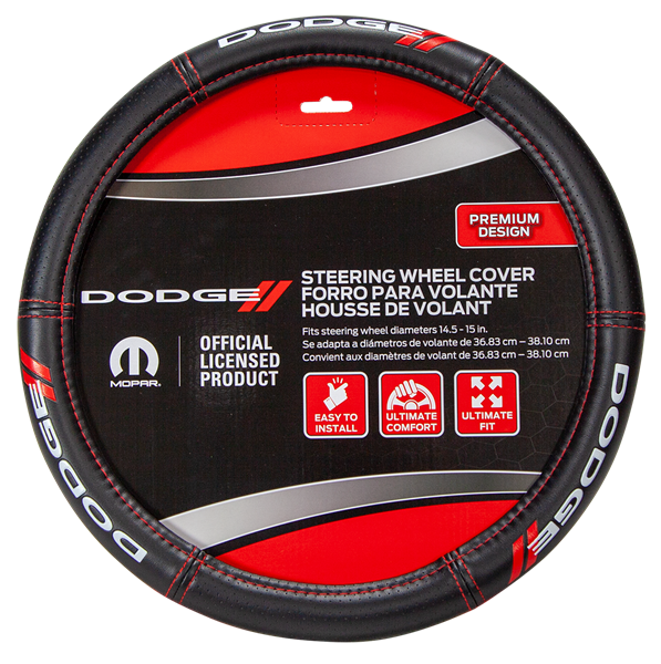 Dodge// Deluxe Steering Wheel Cover