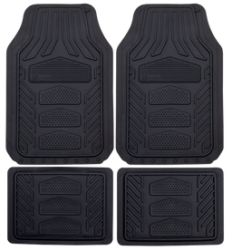 WeatherPro All Black 4pc Floor Mats