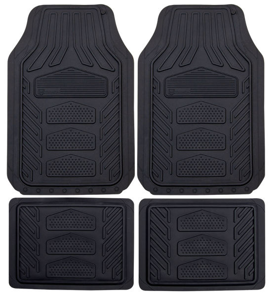 WeatherPro All Black 4pc  Floor Mats