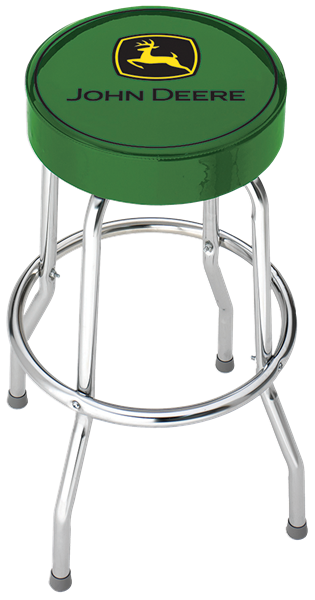 John Deere Green Top Garage Stool