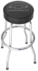 Chevrolet Bowtie Gray Garage Stool