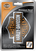 Harley-Davidson Orange Bar & Shield Aluminum Decal