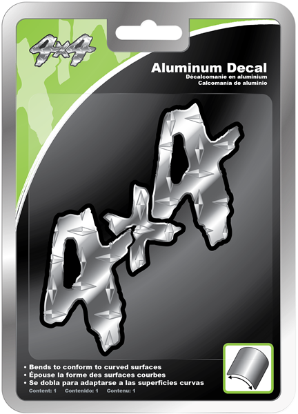 Chroma 4x4 Logo Aluminum Decal