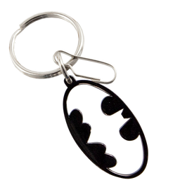 Warner Bros. DC Batman Logo Black Nickel Key Chain