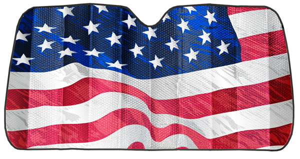 WeatherPro American Flag Accordion Sunshade