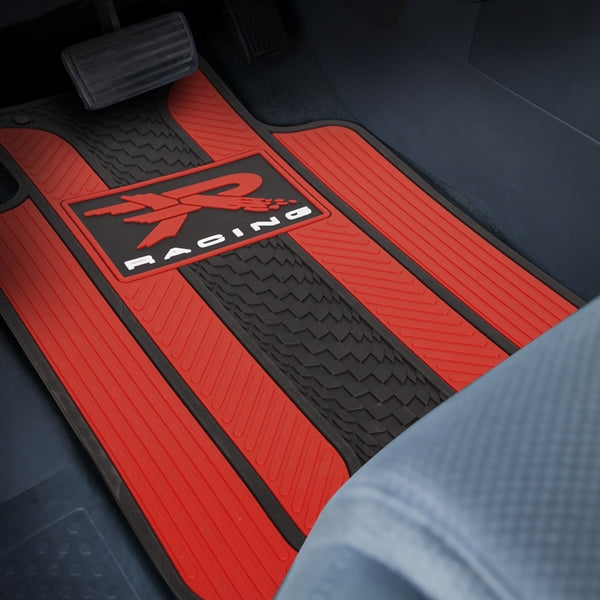 R Racing Red Velocity Floor Mats