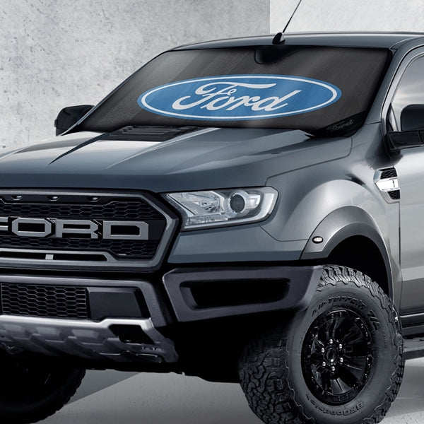 Ford Black Matte Accordion Sunshade