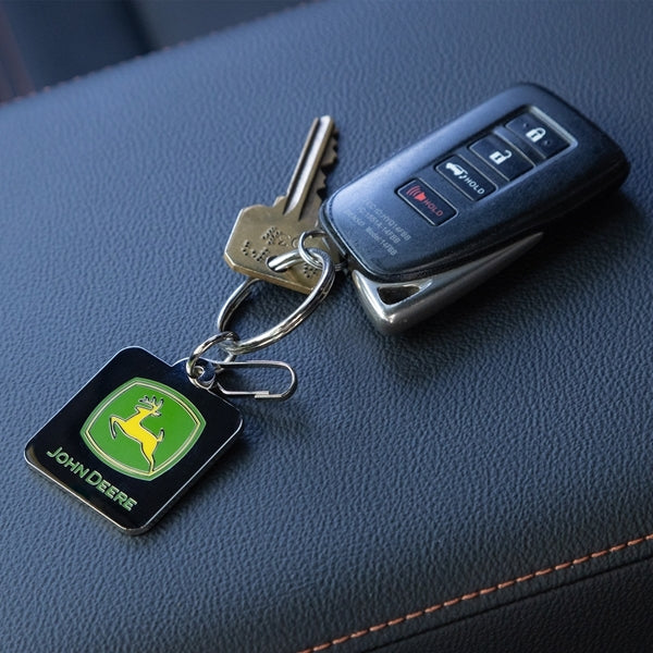 John Deere Enamel Key Chain