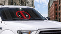Marvel Deadpool Black Matte Accordion Sunshade