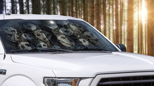 Disney Nightmare Before Christmas Faces Accordion Sunshade