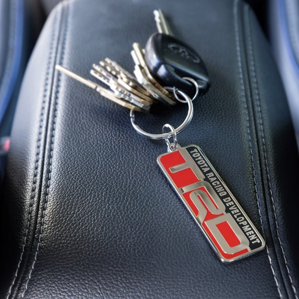 Toyota TRD Nickel Red Enamel Key Chain