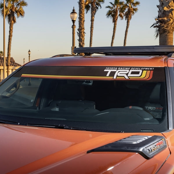 Toyota TRD Retro Stripes Sunscreen Decal