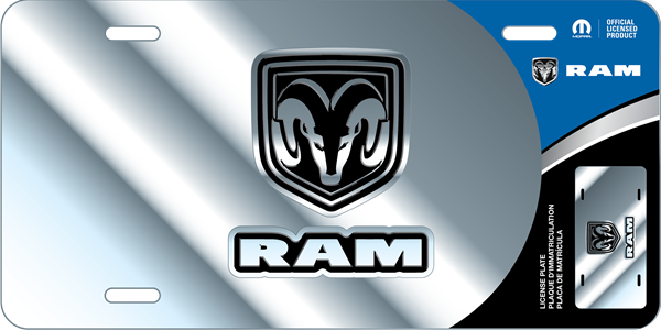 RAM Emblem Chrome Plate