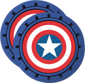 Marvel Captain America Cup Holder Coasters