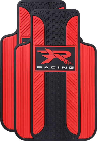 R Racing Red Velocity Floor Mats