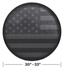 WeatherPro American Flag Gray Spare Tire Cover
