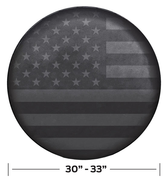 WeatherPro American Flag Gray Spare Tire Cover