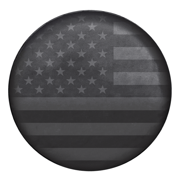 WeatherPro American Flag Gray Spare Tire Cover