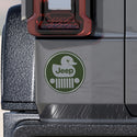 Jeep Ducked Aluminum Decal