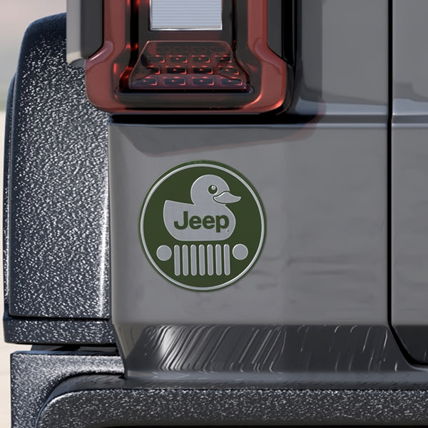 Jeep Ducked Aluminum Decal