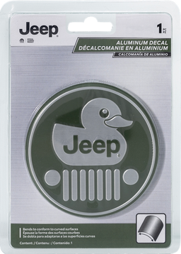 Jeep Ducked Aluminum Decal