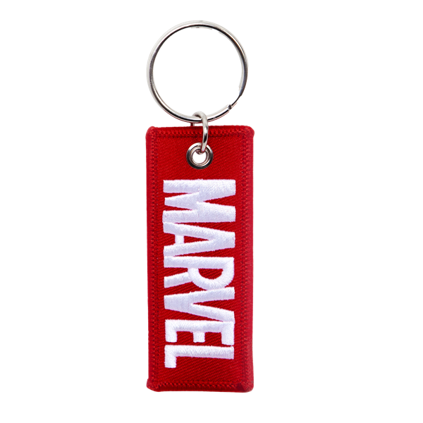 Marvel Brick Logo Embroidered Key Chain