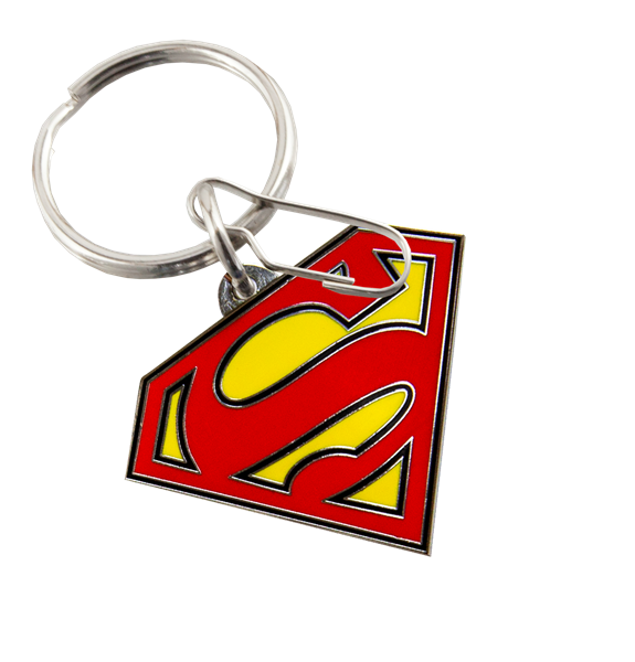 Warner Bros. DC Superman Shield Full Color Enamel Key Chain