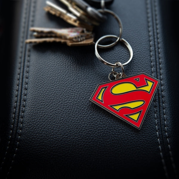 Warner Bros. DC Superman Shield Full Color Enamel Key Chain