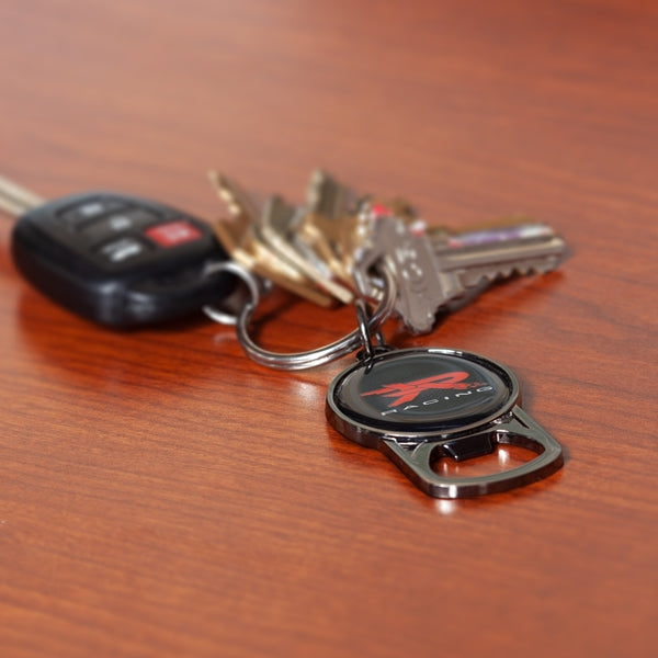 R Racing Bottle Opener Key Chain