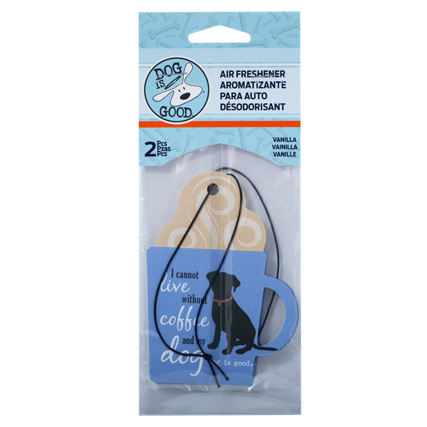 Dog Is Good Coffee Cup Air Freshener