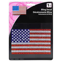 American Flag Full Bling Decal