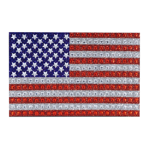 American Flag Full Bling Decal