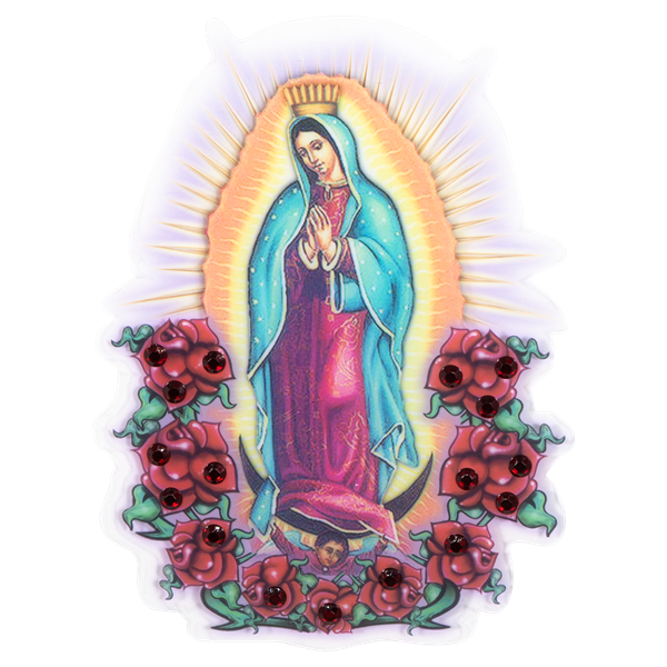 Lady of Guadalupe Bling Decal