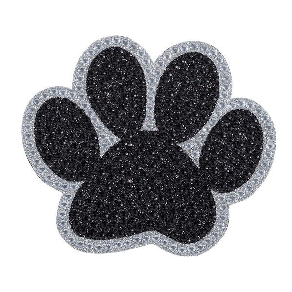 Paw Silver Full Bling Decal